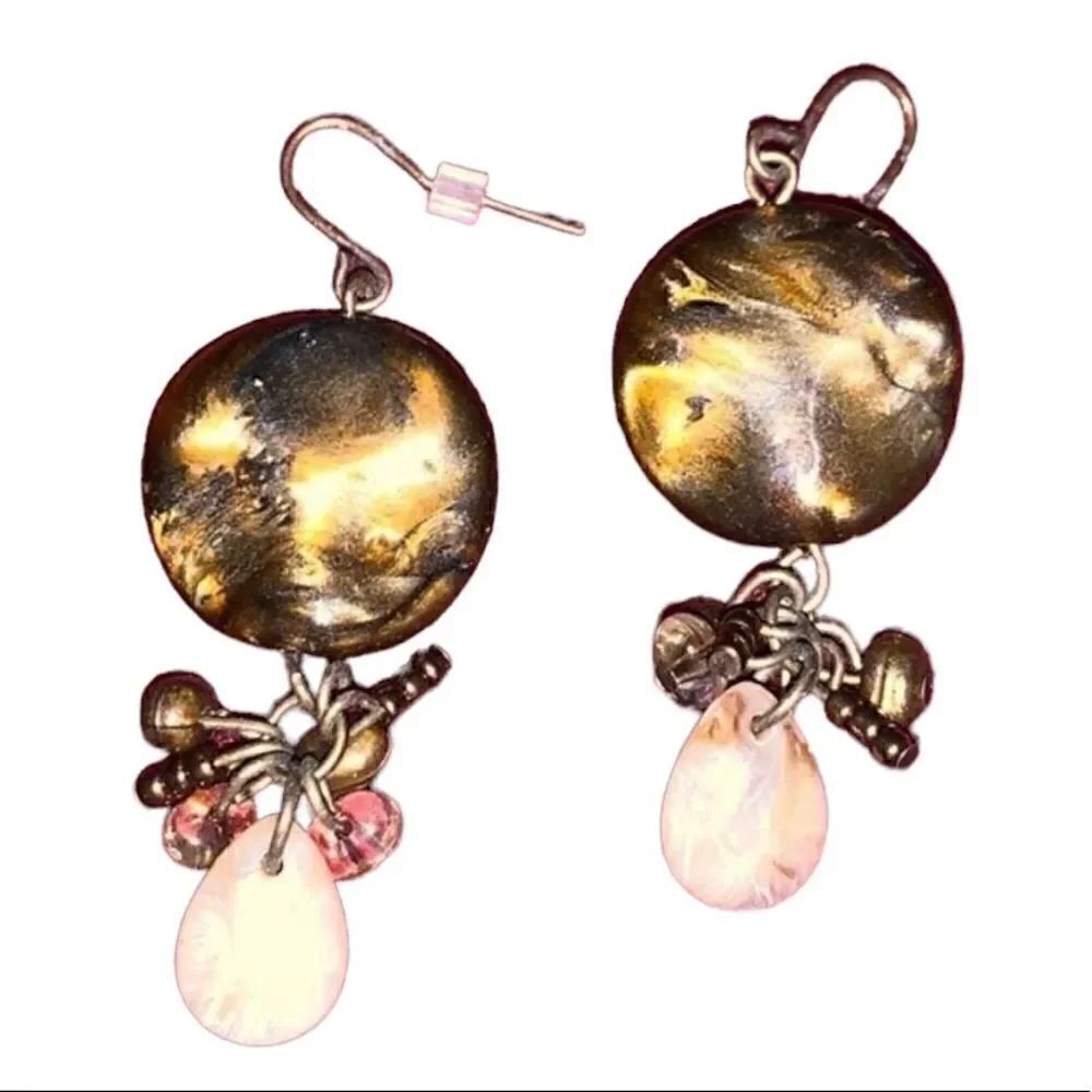 6 Pairs of Pierced ear dangly Earrings - Picture 6 of 10